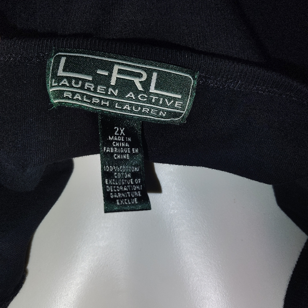 Ralph Lauren Black Tee with White Graphic - Picture 4 of 4